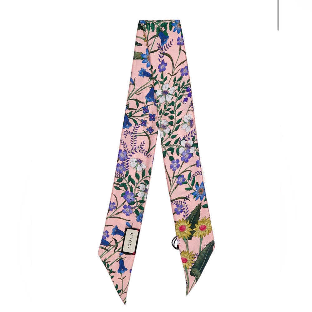Beautiful Gucci Floral Twilly Scarf